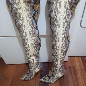 Steve Madden Multicolor Over the Knee Boots